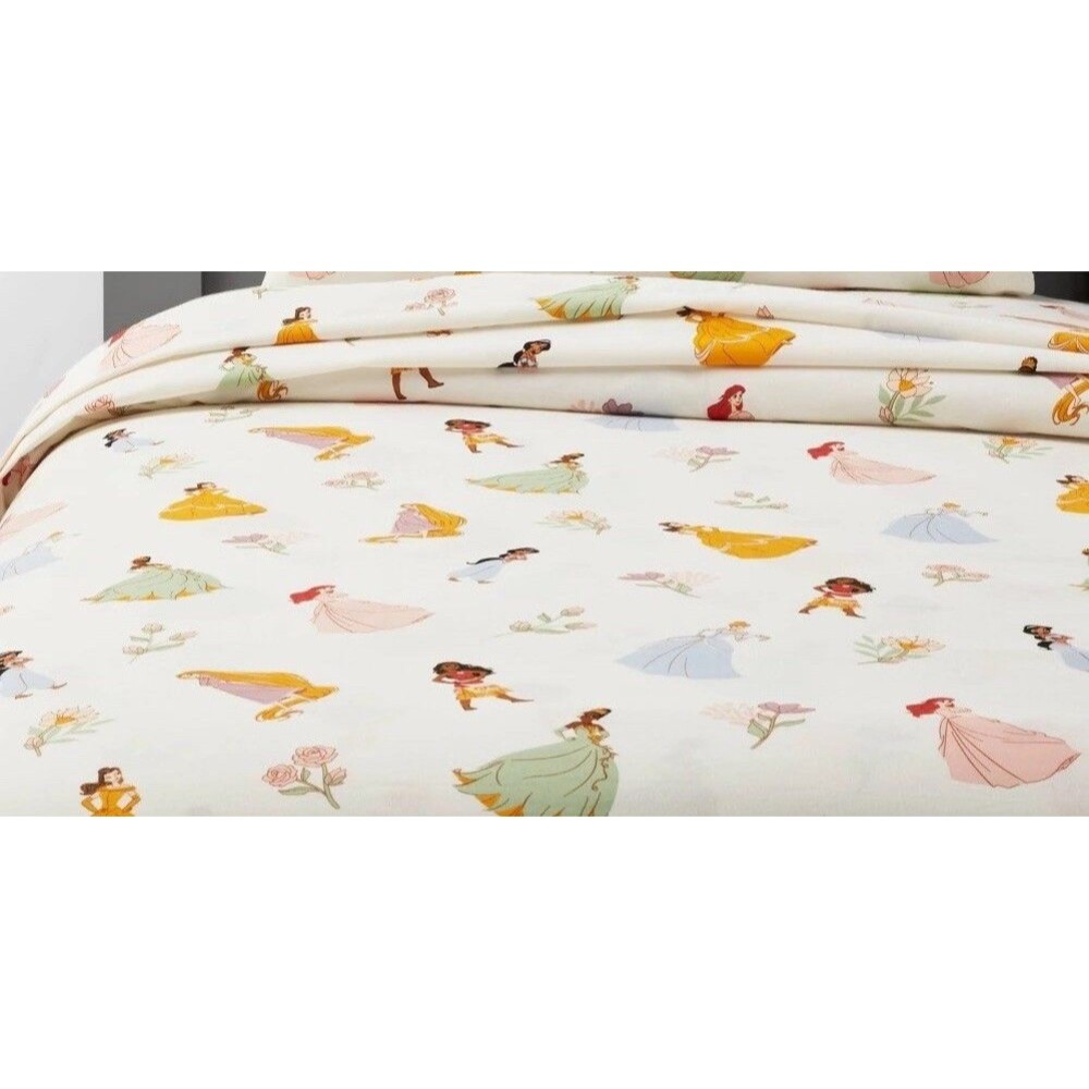 Pillowfort Disney Princess Twin Sheet Set Kids Bedding No Flat Sheet